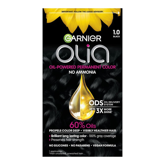 Olia Brilliant Color Black 1.0 Permanent Hair Color 1Ea Hair Color Pasteur Pharmacy