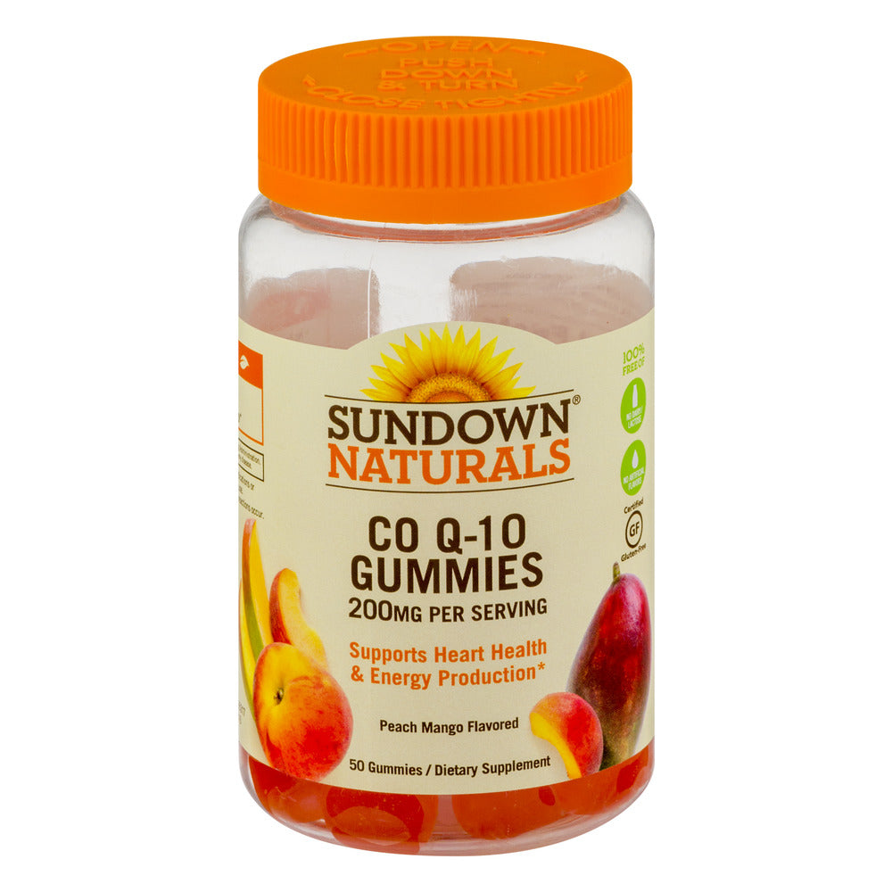 Sundown Naturals Co Q-10 200 Mg Gummies Peach Mango Flavor Vitamins & Supplements Pasteur Pharmacy