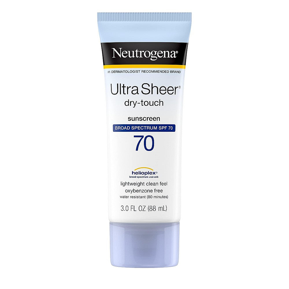 Neutrogena Ultra Sheer Dry-Touch Sunscreen Lotion, Broad Spectrum SPF 70, 3 Fl Oz Sunscreen Pasteur Pharmacy