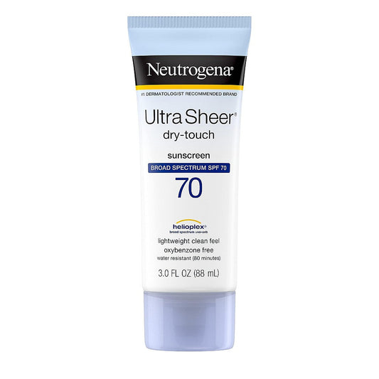 Neutrogena Ultra Sheer Dry-Touch Sunscreen Lotion, Broad Spectrum SPF 70, 3 Fl Oz Sunscreen Pasteur Pharmacy