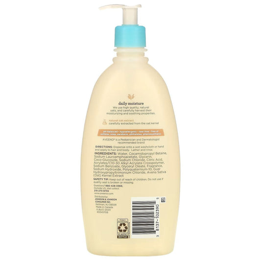 Aveeno Baby Daily Moisture Body Wash & Shampoo Oat Extract 8 Fl. Oz Baby Body Wash & Shampoo Pasteur Pharmacy