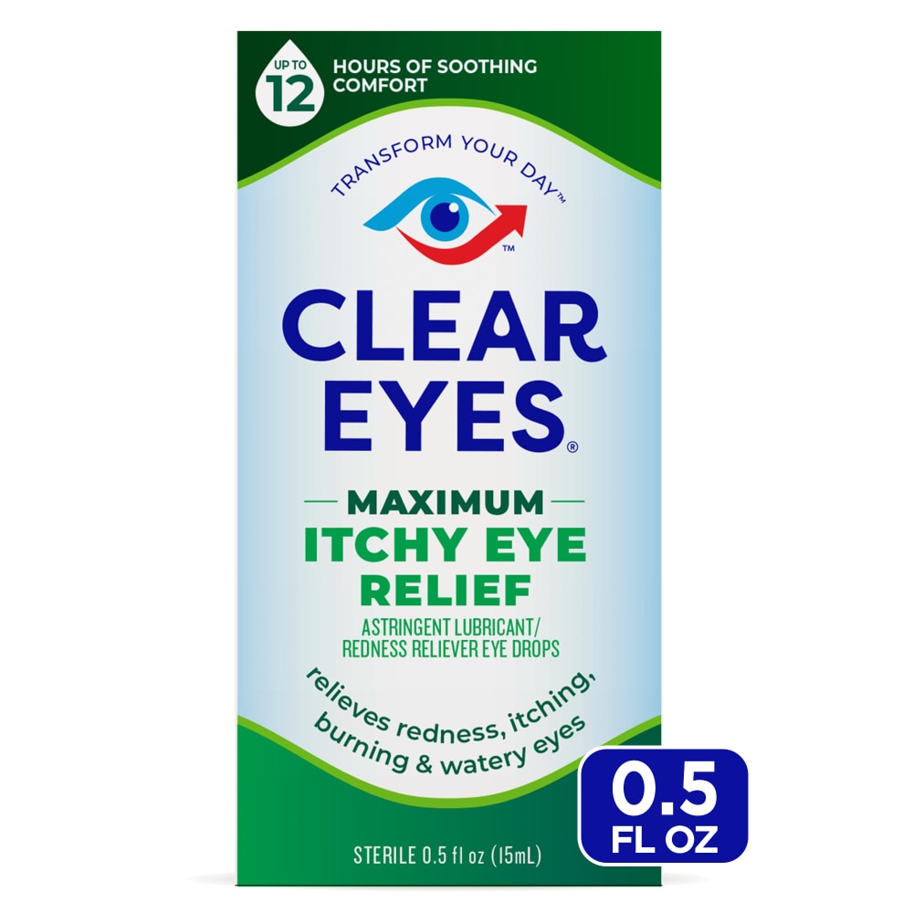 Clear Eyes Itchy Eye Relief, Maximum, Sterile 0.5 Fl Oz Health & Beauty Pasteur Pharmacy