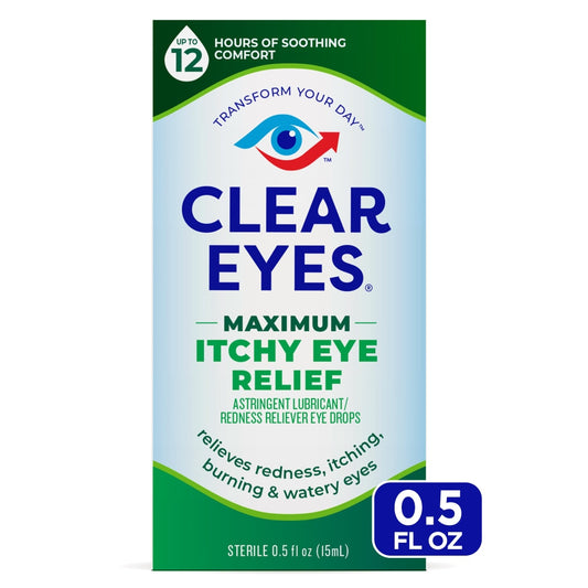 Clear Eyes Itchy Eye Relief, Maximum, Sterile 0.5 Fl Oz Health & Beauty Pasteur Pharmacy