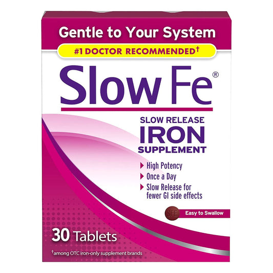 Slow Fe Slow Release Iron Supplement 45Mg Tablets 30Ct Vitamins & Supplements Pasteur Pharmacy