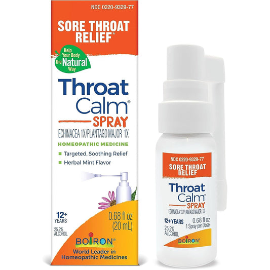 Boiron Throatcalm Spray For Sore Throat Relief, 0.68oz Vitamins & Supplements Pasteur Pharmacy