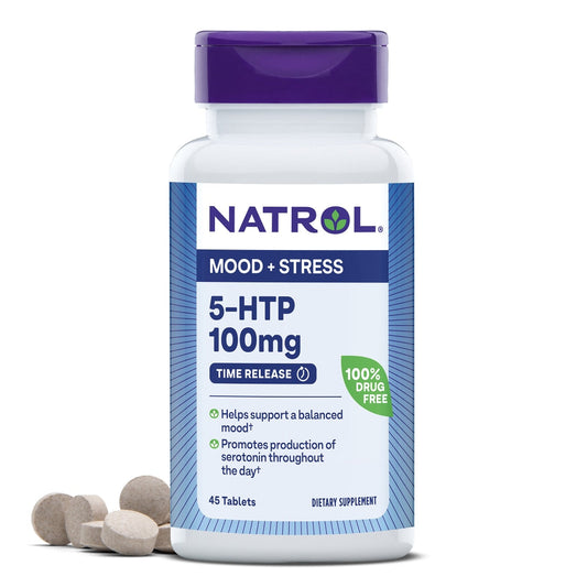 Natrol 5-HTP Mood And Stress Maximum Strength 200 Mg Time Release Tablet, 30 Tablets Vitamins & Supplements Pasteur Pharmacy