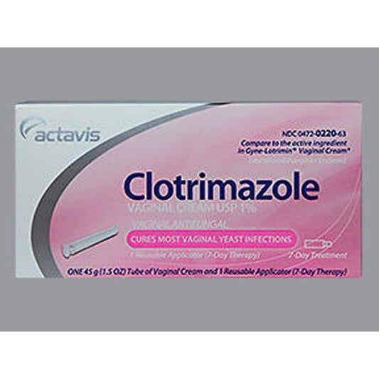 Actavis Clotrimazole Vaginal Cream - 7 Day Treatment Health Care Pasteur Pharmacy
