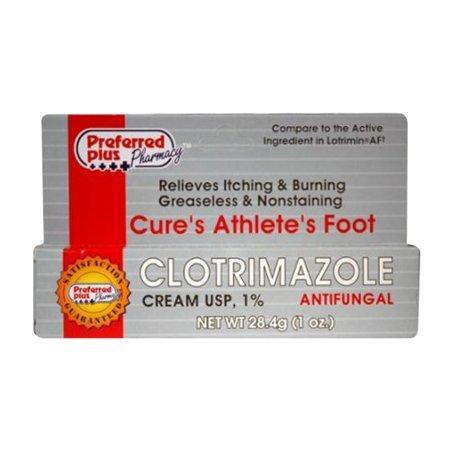 Clotrimazole Preferred Plus Antifungal Cream 1 Percent, 1 Oz Medicine Cabinets Pasteur Pharmacy