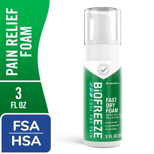 Biofreeze Pain Relief Fast Dry Foam, 3 Oz Health & Beauty Pasteur Pharmacy