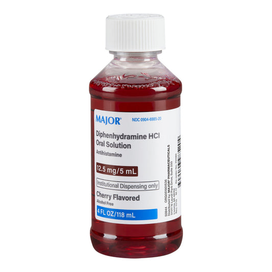 Major Diphenhydramine HCI 12.5mg/5 mL Oral Solution Cherry 4 Oz Health & Beauty Pasteur Pharmacy
