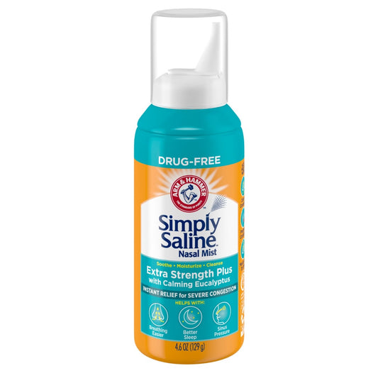 Simply Saline Extra Strength Plus Eucalyptus Severe Congestion Nasal Mist, 4.6 Oz Respiratory Care Pasteur Pharmacy
