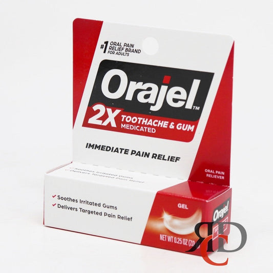Orajel Instant Pain Relief Gel, 2x Strength, 0.25 Oz Personal Care Pasteur Pharmacy