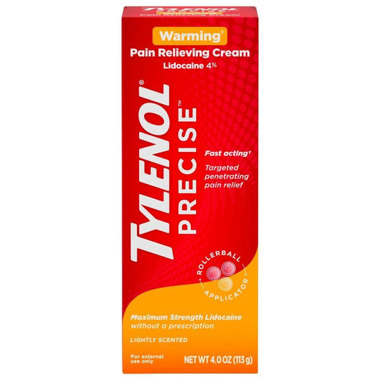 Tylenol Precise Warming Pain Relief Lidocaine Cream Back Care Pasteur Pharmacy