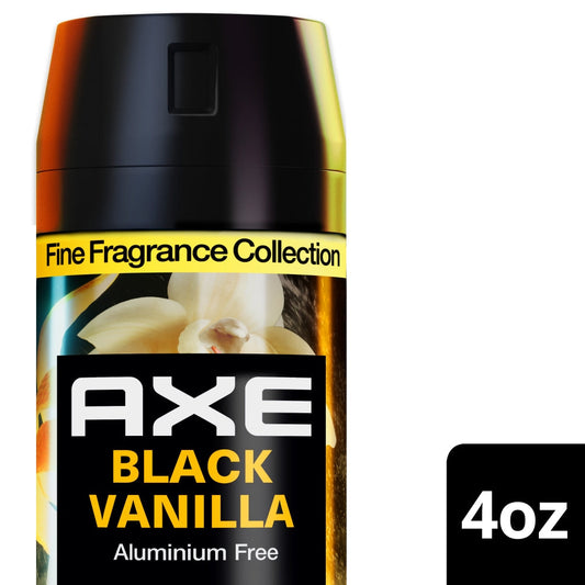 Axe Body Spray, Premium, Black Vanilla 4 Oz Personal Care Pasteur Pharmacy