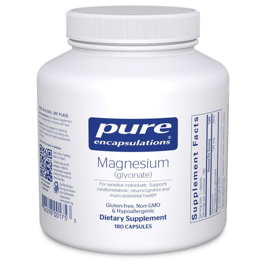 Pure Encapsulations Magnesium Glycinate 120 Mg, 180 Capsules Vitamins & Supplements Pasteur Pharmacy