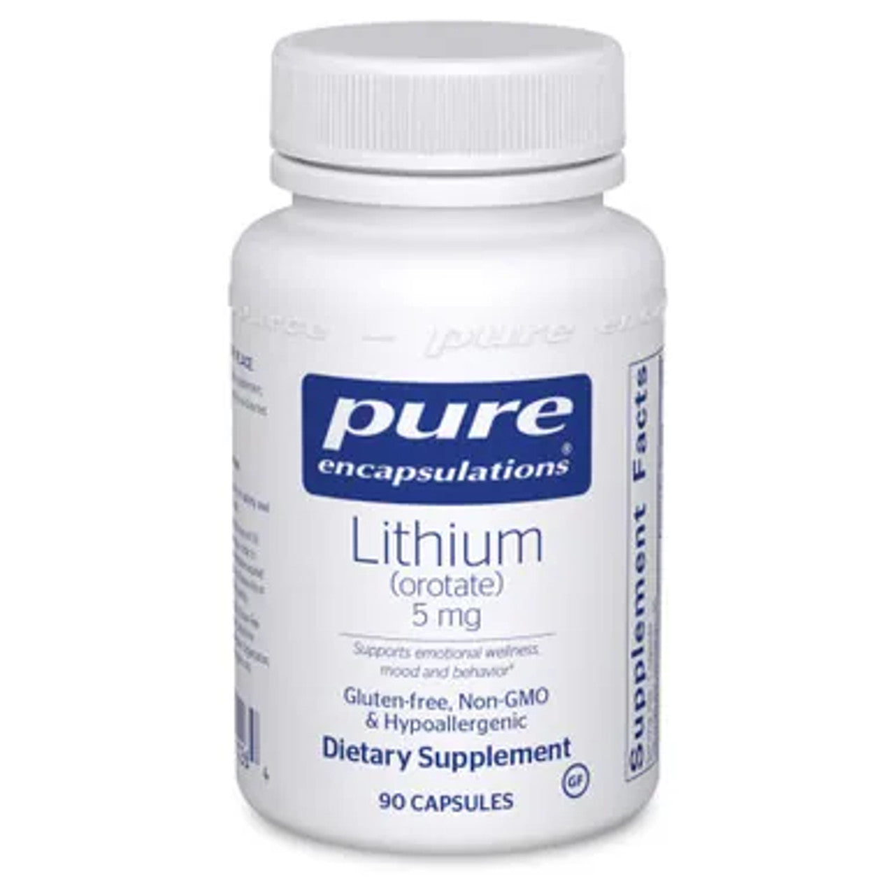 Pure Encapsulations Lithium Orotate 5 Mg, 90 Capsules Vitamins & Supplements Pasteur Pharmacy