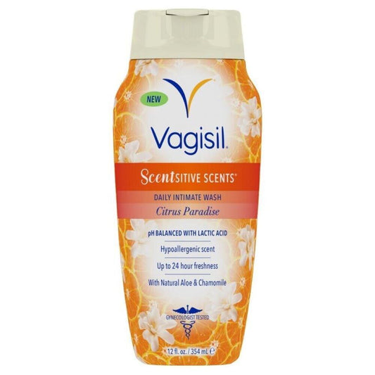 Vagisil Scentsitive Scents Daily Feminine Wash, Citrus Paradise, 12 fl oz Personal Care Pasteur Pharmacy