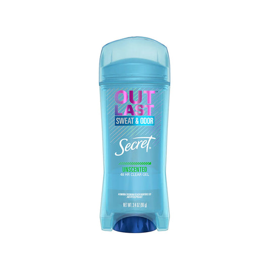 Secret Outlast Clear Gel Antiperspirant & Deodorant For Women Unscented - 2.6oz Deodorant Pasteur Pharmacy