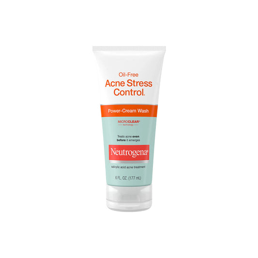 Neutrogena Oil Free Acne Stress Control Power Cream Face Wash 6 Fl. Oz Health & Beauty Pasteur Pharmacy