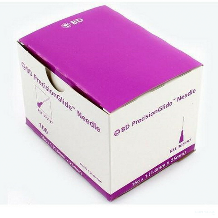 BD 16G X 1" - 305197 PrecisionGlide Needle Needles & Hooks Pasteur Pharmacy