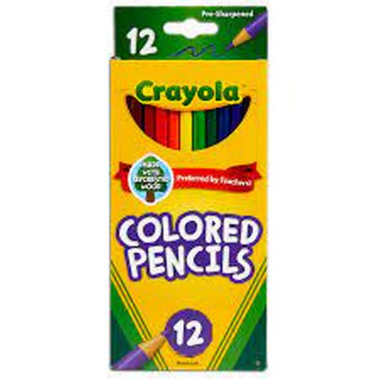 Crayola Long Colored Sharpened Pencils 12ct Pencils Pasteur Pharmacy