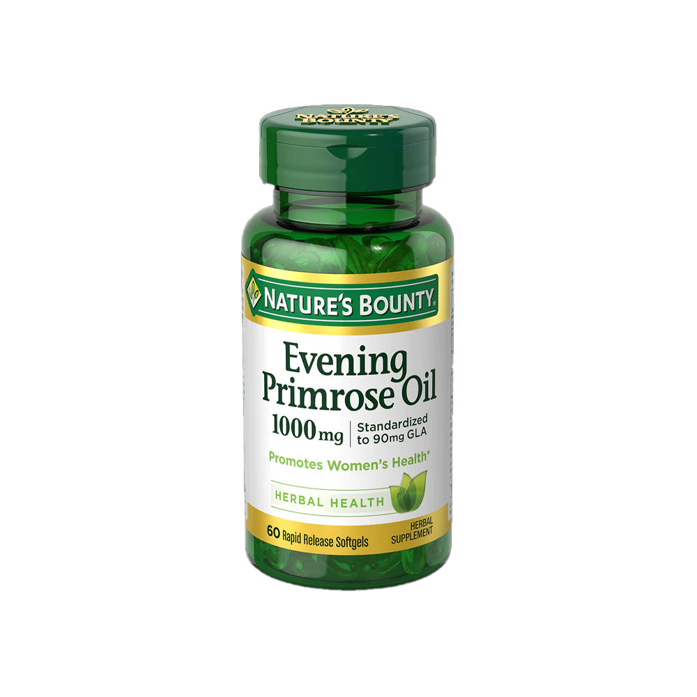 Nature's Bounty Evening Primrose Oil, 1000 Mg, Rapid Release Softgels Vitamins & Supplements Pasteur Pharmacy