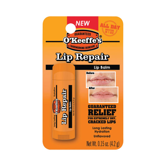 O'Keeffe's O'Keeffes Unflavored Lip Repair Balm 0.15 Oz Lip Balms & Treatments Pasteur Pharmacy