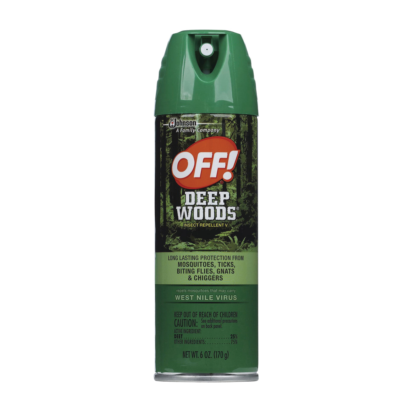 Off! Deep Woods Insect Repellent 6 Oz. Aerosol Can Pest Control Pasteur Pharmacy