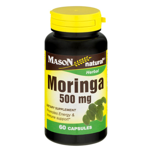 Mason Natural Whole Herb Moringa, 500 Mg, 60 Capsules Vitamins & Supplements Pasteur Pharmacy