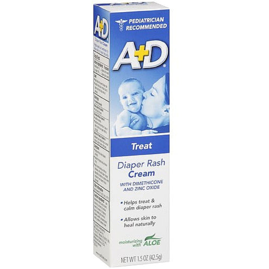 A+D Diaper Rash Cream, Treat, With Dimethicone And Zinc Oxide Lotion & Moisturizer Pasteur Pharmacy