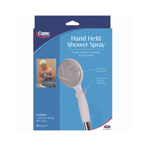 Carex Handheld Shower Head, 84 In. Hose Shower Heads Pasteur Pharmacy