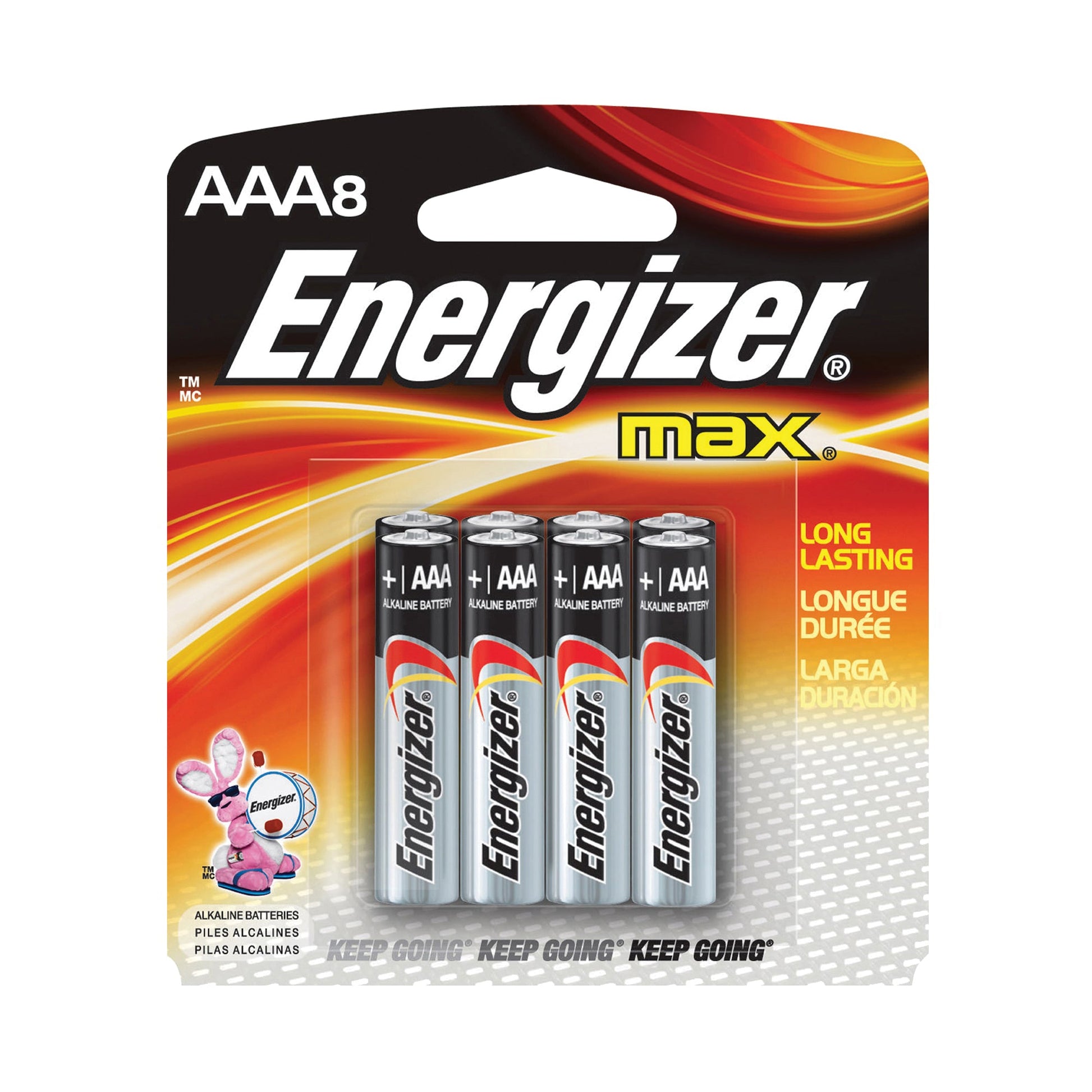 Energizer Max 8 Pack Aaa 1.5 V Alkaline Batteries Batteries Pasteur Pharmacy