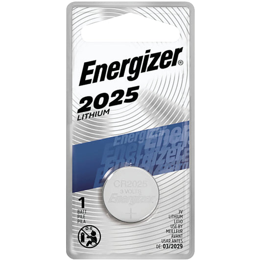 Energizer 3 Volt Lithium Coin Button Cell Electronic / Watch Batteries ECR2025BP, Color: Silver, Battery Quantity: 1, Power: 3 Volts Batteries Pasteur Pharmacy