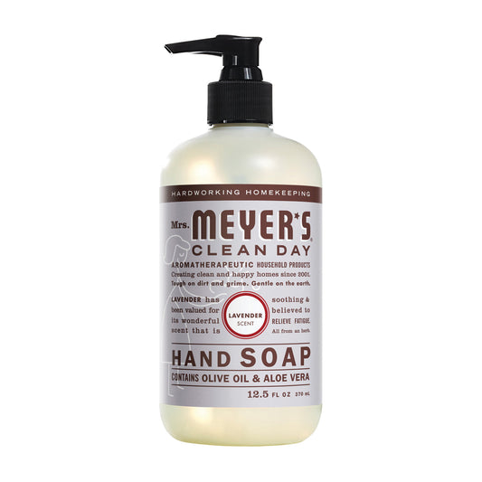 Mrs. Meyer's Clean Day, Liquid Hand Soap, Lavender Scent, 12.5 Fl Oz (370 Ml) Liquid Hand Soap Pasteur Pharmacy