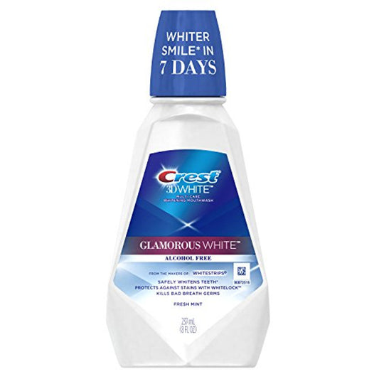 Crest 3D White Mouthwash, Glamorous White, Fresh Mint Mouthwash Pasteur Pharmacy