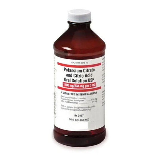 Method Pharmaceuticals Potassium Citrate And Citric Acid Oral Solution USP 1100/334 Mg, 16 Oz Medicine Cabinets Pasteur Pharmacy