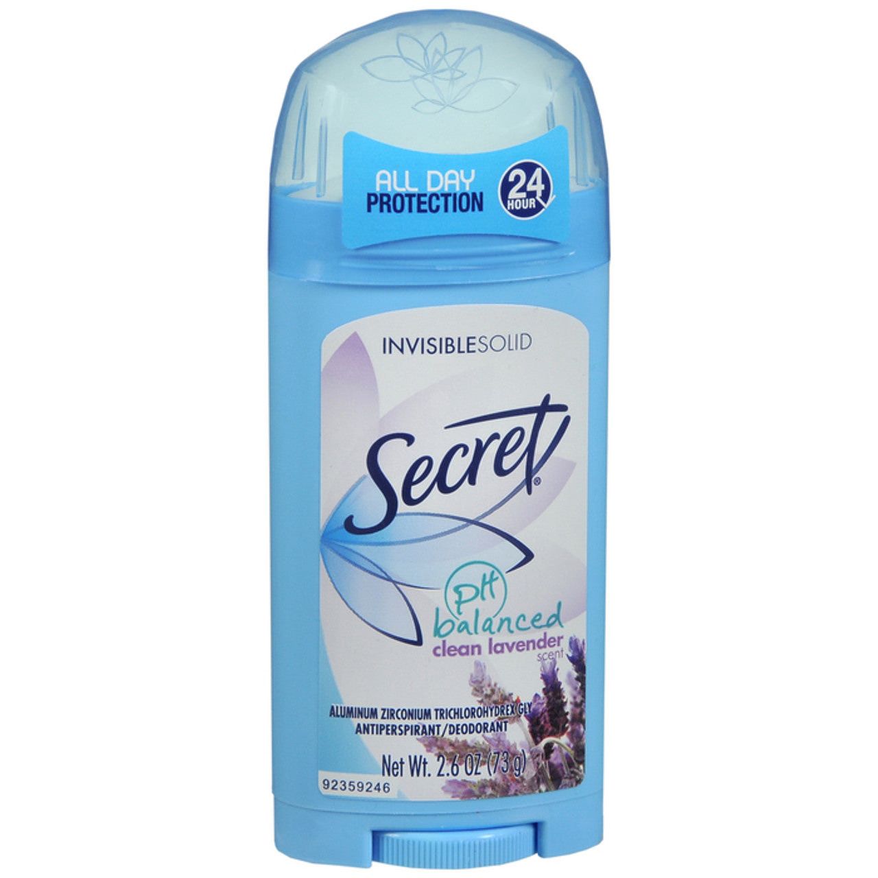 Secret Invisible Solid Antiperspirant Deodorant Clean Lavender Deodorant Pasteur Pharmacy