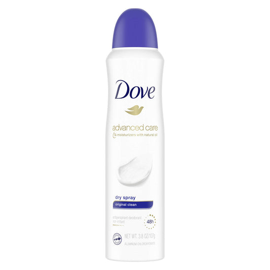 Dove Advanced Care Dry Spray Original Clean Antiperspirant Deodorant 3.8 Oz Deodorant Pasteur Pharmacy