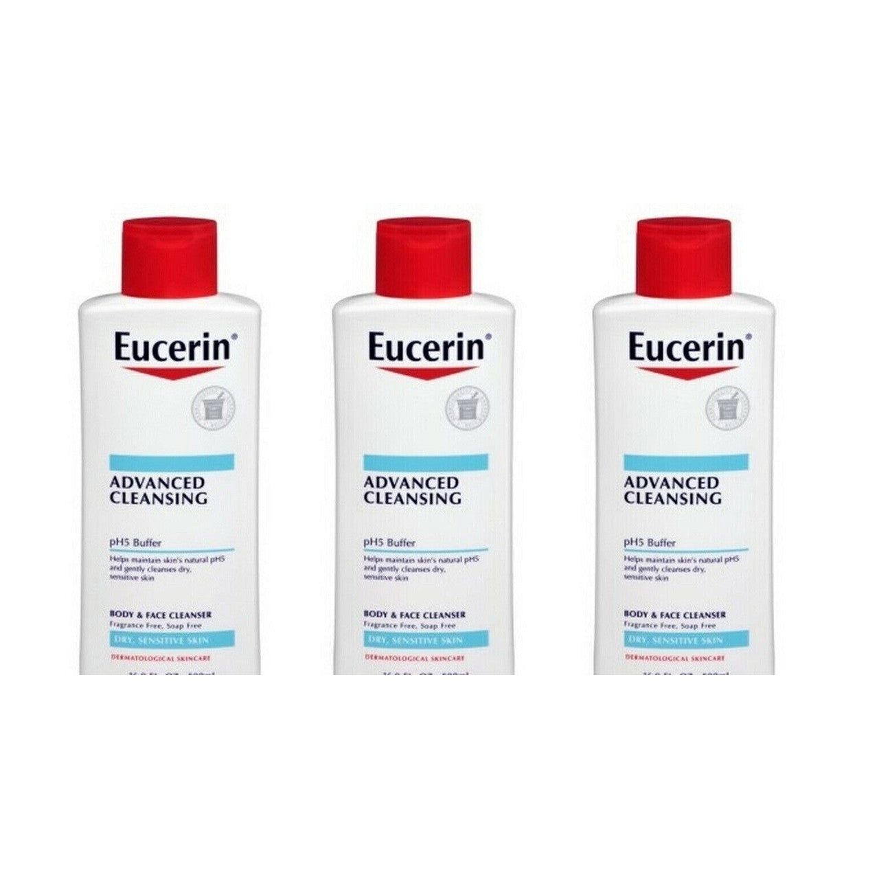 Eucerin Advanced Cleansing Body And Face Cleanser - 16.9 Fl Oz Bath & Body Pasteur Pharmacy