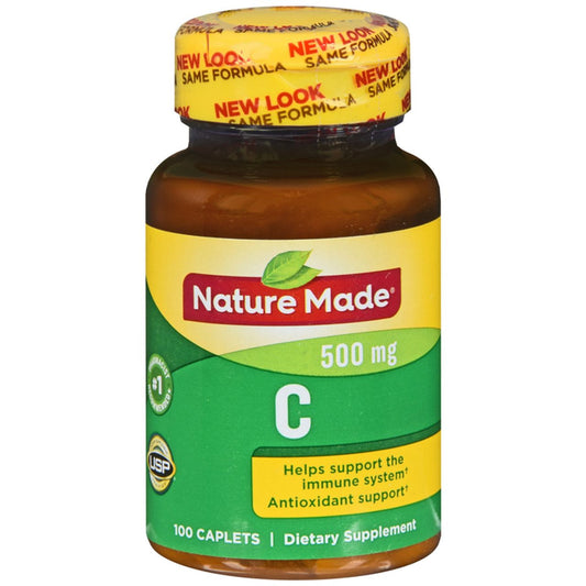 Nature Made Vitamin C, Antioxidant Support, 500 Mg, Tablets Vitamins & Supplements Pasteur Pharmacy