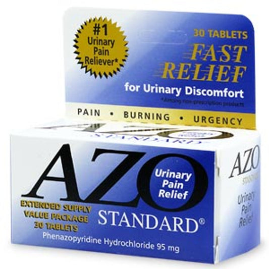 AZO Urinary Pain Relief Tablets, 95 mg (30 ct. Value Size) Medicine & Drugs Pasteur Pharmacy