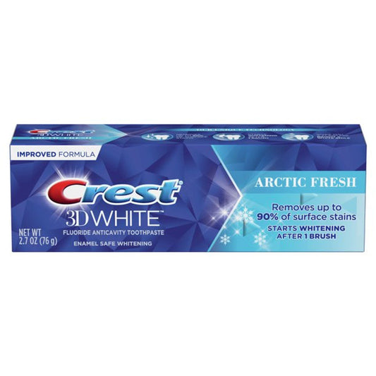 Crest 3D White Advanced Whitening Toothpaste, Arctic Fresh, 2.7 Oz Toothpaste Pasteur Pharmacy