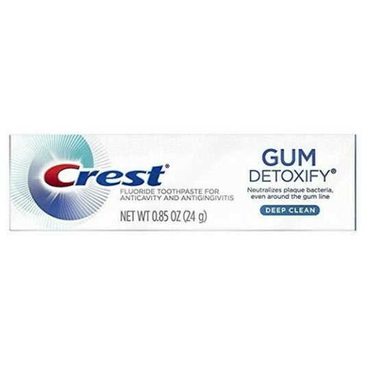 Crest Gum Detoxify Deep Clean Toothpaste Travel Size, 0.85 Oz Toothpaste Pasteur Pharmacy