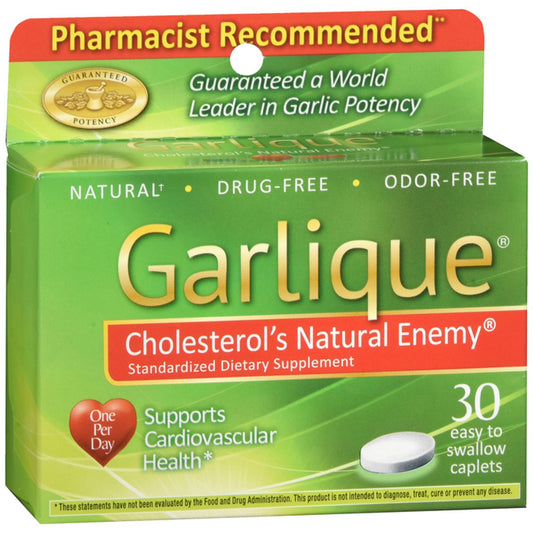 Garlique® Healthy Blood Pressure Formula – Odorless Garlic (60 Caplets) Vitamins & Supplements Pasteur Pharmacy
