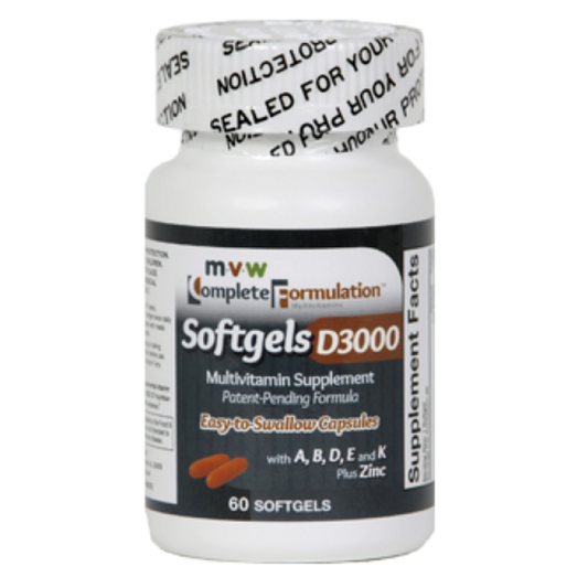 MVW Complete Formulation D3000 Softgel Multivitamins With Zinc Vitamins & Supplements Pasteur Pharmacy