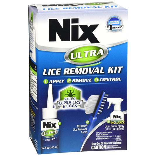 Nix Ultra Super Lice Removal Kit For Hair And Home Health & Beauty Pasteur Pharmacy