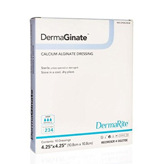 DermaRite DermaGinate Calcium Alginate Dressing 4.25" X 4.25" Medical Tape & Bandages Pasteur Pharmacy