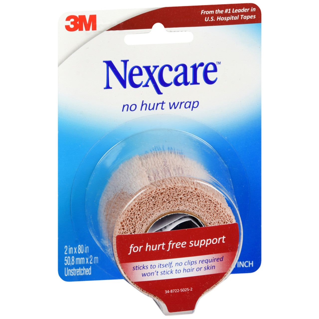 Nexcare No Hurt Wrap 2 X 80in First Aid Pasteur Pharmacy