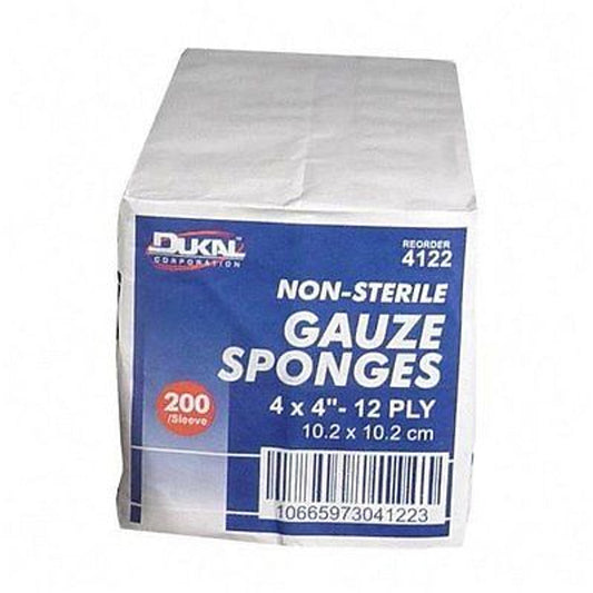 Dukal Gauze 12 Ply Ns 4X4″ 200 Sponges First Aid Pasteur Pharmacy