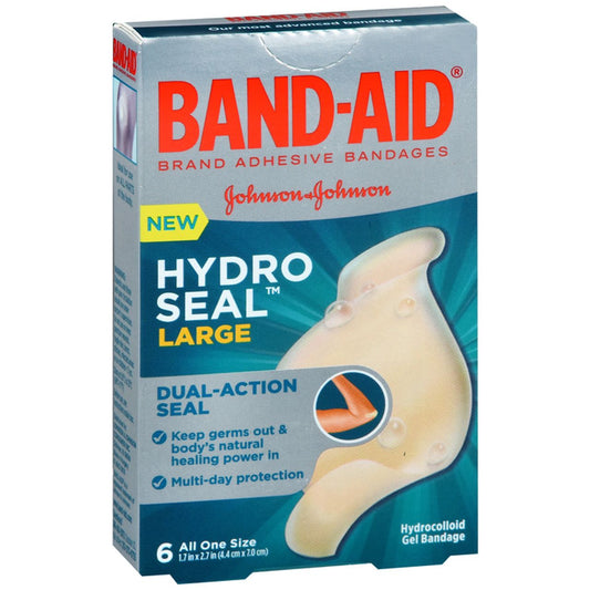 Band-Aid Brand Hydro Seal Large All Purpose Adhesive Bandages Personal Care Pasteur Pharmacy